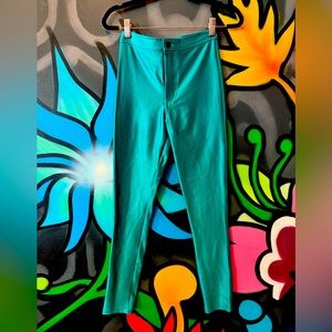 American apperal high waisted teal disco pants